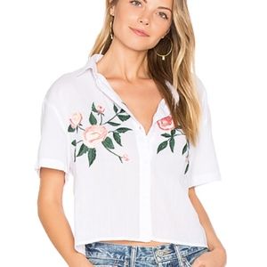 Rails Gretta Embroidered Floral Button Down Shirt